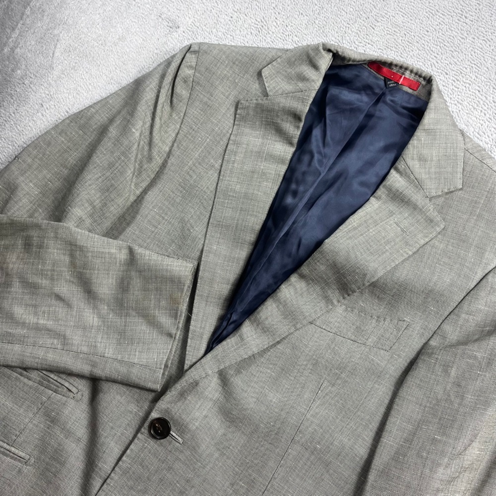 Suitsupply Sienna Blazer 32R Grey Herringbone Wool Linen Cashmere P3881I